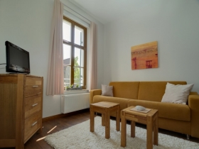 Zweiter Wohnbereich mit Schlafsofa