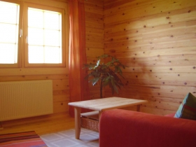 Wohnzimmer mit Schlafsofa
