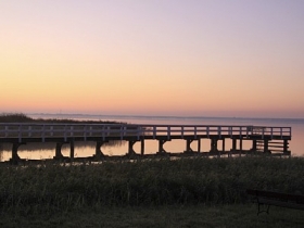 Sonnenaufgang am Bodden