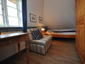 Das 3. Schlafzimmer mit einem Einzelbett