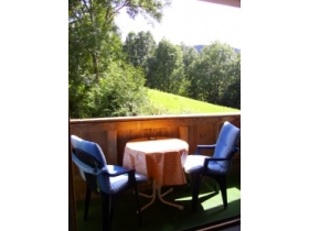 Balkon mit Blick ins Grüne