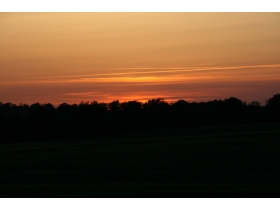 Sonnenuntergang in Polchow.... einfach traumhaft...