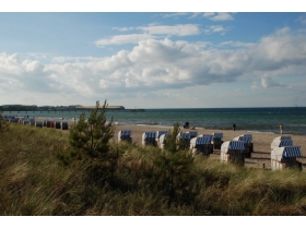Strand in Richtung Steilufer