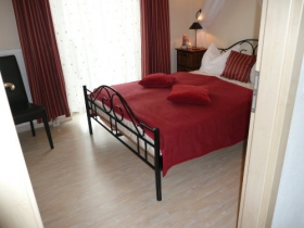 Blick ins Schlafzimmer